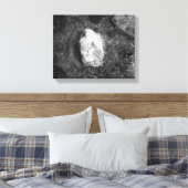 Schwarz-Weiß-Felsen im Wasser 11x14 Leinwanddruck (Insitu (Schlafzimmer))