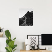 Schwarz & Weiß Felswand Landschaft Vertikal 16x20 Poster (Heimbüro)