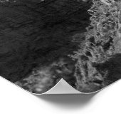 Schwarz & Weiß Felswand Landschaft Vertikal 16x20 Poster (Ecke)