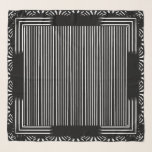 Schwarz-Weiß-Fensterbänke Schal<br><div class="desc">Das geometrische Design der Wölfe in Schwarz und Weiß ähnelt einem Fenster mit Barriere. Die Op-Art Muster spiegelt die Textur und das Aussehen der traditionellen gewebten und gefärbten Stoffe und der Glasfaserkunst wieder.   Die Hintergrundfarbe ändern,  um neue Effekte zu erzielen.</div>