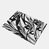 Schwarz-Weiß-Fern-Glen Fußmatte (Schrägansicht)