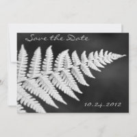 Schwarz-Weiß-Fern Save the Date Einladung