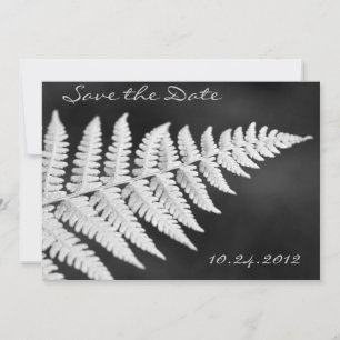 Schwarz-Weiß-Fern Save the Date Einladung