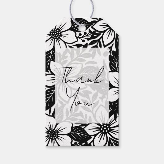 Schwarz & Weiß, fett bläsernes Blut Geschenkanhänger (Vorderseite)