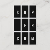 Schwarz-Weiß-Fett Visitenkarte (Rückseite)