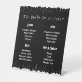 Schwarz-Weiß-Feuer Sockelschild (Vorderseite)