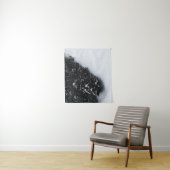 Schwarz-Weiß-Fichtenwald und Schnee Wandteppich (Beispiel)