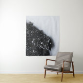 Schwarz-Weiß-Fichtenwald und Schnee Wandteppich (Beispiel)