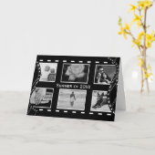 Schwarz-Weiß-Filmrolle Karte (Gelbe Blume)