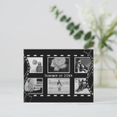 Schwarz-Weiß-Filmrolle Postkarte (Stehend Vorderseite)