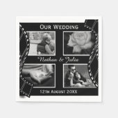 Schwarz-Weiß-Filmrolle Serviette (Vorderseite)