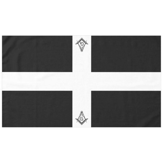 Schwarz-Weiß-Filmtabletten und Dekorationen Tischdecke (Vorderseite (Horizontal))