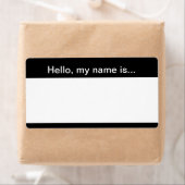 Schwarz-Weiß-Firmenname - Etikett (Insitu)