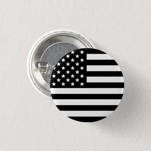 Schwarz-Weiß-Flag-Taste Button (Vorne & Hinten)