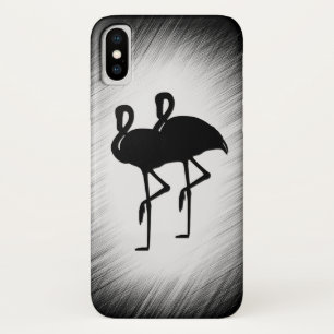 Schwarz-Weiß-Flamingo Case-Mate iPhone Hülle