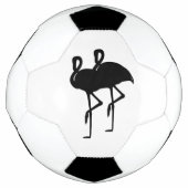 Schwarz-Weiß-Flamingo Fußball (Vorderseite)