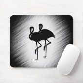 Schwarz-Weiß-Flamingo Mousepad (Mit Mouse)