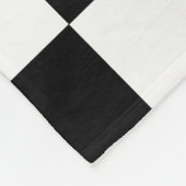 Schwarz-Weiß-🏎 Fleecedecke (Ecke)