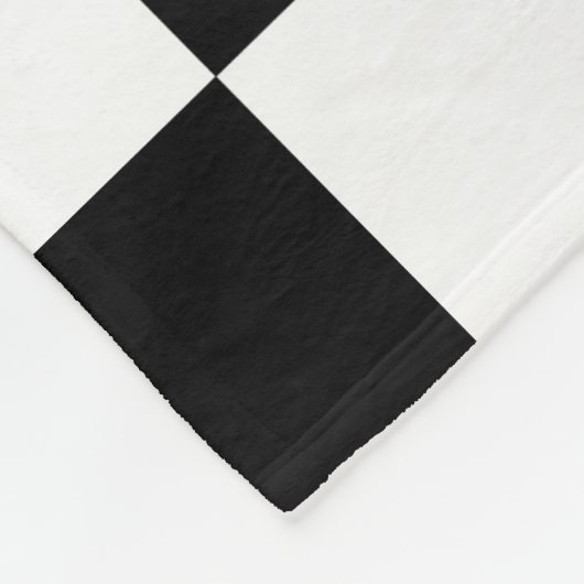 Schwarz-Weiß-🏎 Fleecedecke (Ecke)