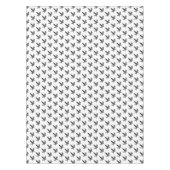 Schwarz-Weiß-Fliegenraven-Lino-Schnitt Tischdecke (Vorderseite)