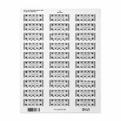 Schwarz-Weiß-Fliesen-Design (Vorne)