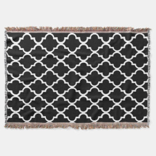 Schwarz-Weiß-Fliesen-Muster Decke