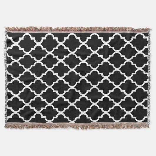 Schwarz-Weiß-Fliesen-Muster Decke (Vorderseite)