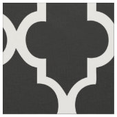 Schwarz-Weiß-Fliesen-Muster Stoff (Nahaufnahme)