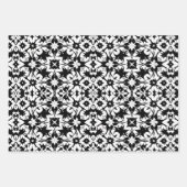 Schwarz-Weiß-Fliesenmuster Set 1 Geschenkpapier Set (Vorderseite 2)