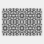 Schwarz-Weiß-Fliesenmuster Set 2 Geschenkpapier Set (Vorderseite 3)