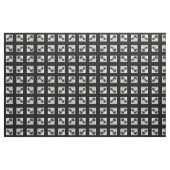 Schwarz-Weiß-Florals Stoff (Yard (91,4 cm))