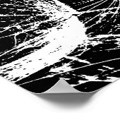 Schwarz-Weiß-Flüstern Poster (Ecke)