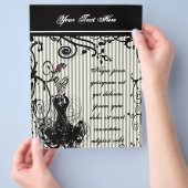 Schwarz-Weiß-Flyer Flyer (Hand)