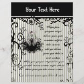 Schwarz-Weiß-Flyer Flyer (Hinten)