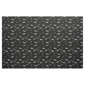 Schwarz-Weiß-Flying-Vögel erschütterten Blick Stoff (Fat Quarter (45,7 x 55,9 cm))