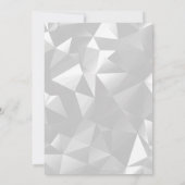 Schwarz-Weiß-Foggy Geburtstagseinladung Einladung (Rückseite)