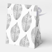 Schwarz-weiß Foil Gastgeschenk Hochzeit Vielen Dan Geschenkschachtel (Rückseite)