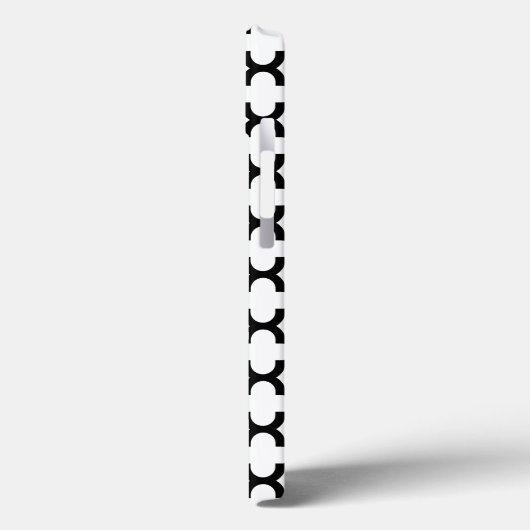 Schwarz-Weiß-Folie Case-Mate iPhone Hülle (Rückseite / Links)