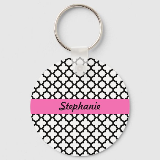 Schwarz-Weiß-Folie Schlüsselanhänger (Vorderseite)