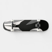 Schwarz-Weiß-Form Skateboard (Horizontal)