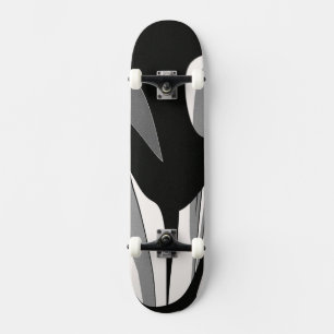 Schwarz-Weiß-Form Skateboard