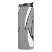 Schwarz-Weiß-Form Thermosbecher (Nach links gedreht)