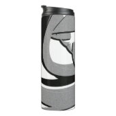 Schwarz-Weiß-Form Thermosbecher (Nach rechts gedreht)