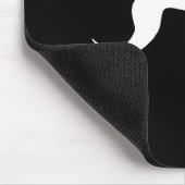 Schwarz-Weiß-Form von Windhund Mousepad (Ecke)