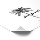 Schwarz-Weiß-Fort Lauderdale & Palm Design Fotodruck (Ecke)