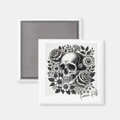 Schwarz-Weiß-Forte Magnet (Vorderseite/Rückseite)