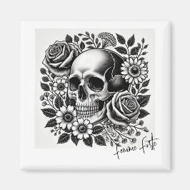 Schwarz-Weiß-Forte Magnet