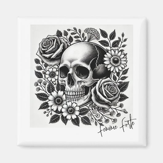 Schwarz-Weiß-Forte Magnet (Vorne)