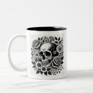 Schwarz-Weiß-Forte Zweifarbige Tasse