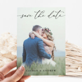 Schwarz-Weiß-Foto 2-Karte Einladung